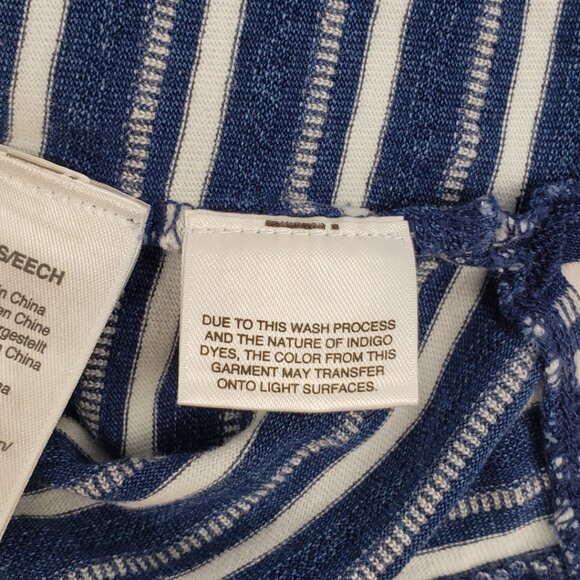 Madewell XXS Blue White Stripe Womens T-shirt Top Summer Spring Buttons - Picture 8 of 13